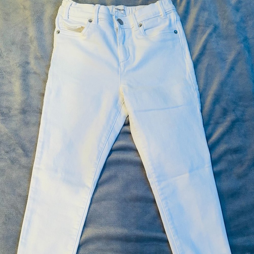 Crewcuts Girls' white runaround jeans